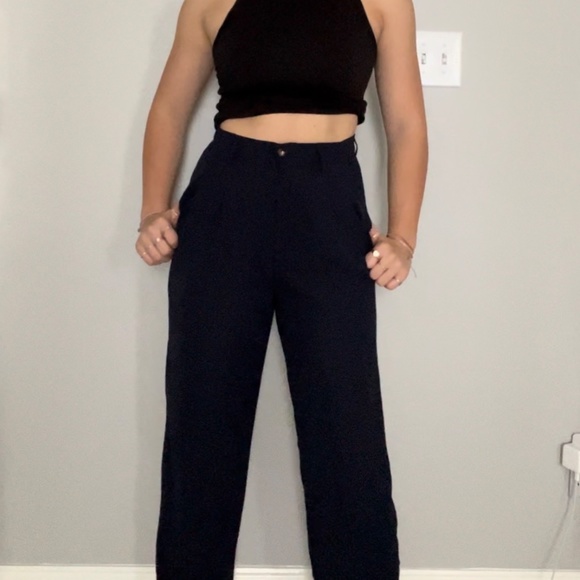 Navy Blue Business Slacks - Picture 2 of 3